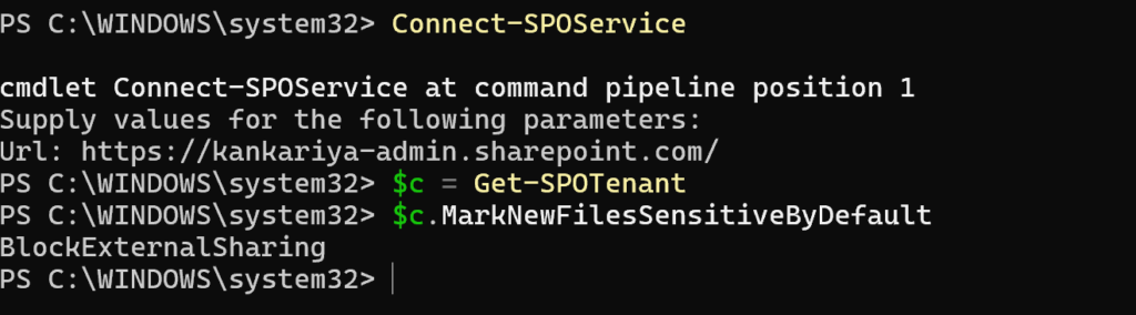 Enable Mark Files As Sensitive by Default